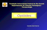 Fundação Universidade Federal do Rio Grande Departamento de Ciências Fisiológicas - Farmacologia Opióides Daniela Martí Barros.