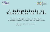 A Epidemiologia da Tuberculose na Bahia Curso de Manejo Clínico da TB e ILTB Programa Estadual de Controle da Tuberculose Salvador, 23 e 24 de julho de.