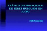 TRÁFICO INTERNACIONAL DE SERES HUMANOS EM JUÍZO Néfi Cordeiro.