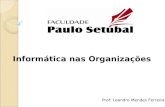 Informática nas Organizações Prof: Leandro Mendes Ferreira.