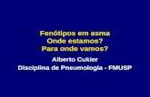 Fenótipos em asma Onde estamos? Para onde vamos? Alberto Cukier Disciplina de Pneumologia - FMUSP.