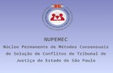 NUPEMEC Núcleo Permanente de Métodos Consensuais de Solução de Conflitos do Tribunal de Justiça do Estado de São Paulo.