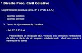 Direito Proc. Civil Coletivo Legitimidade passiva (arts. 2º e 3º da L.I.A.) - agentes públicos - agentes políticos  Termo de Ajustamento de Conduta.