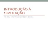 INTRODUÇÃO À SIMULAÇÃO MB-761 – Prof. Anderson Ribeiro Correia.