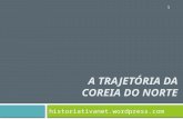 A TRAJETÓRIA DA COREIA DO NORTE historiativanet.wordpress.com 1.