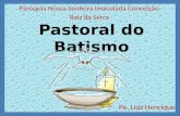 Pastoral do Batismo Pe. Luiz Henrique Paróquia Nossa Senhora Imaculada Conceição Raiz da Serra.