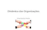 Dinâmica das Organizações Maristela Melo. Tópicos da disciplina Entendendo a Dinâmica das Organizações; Níveis de Análise organizacional;Dimensões de.