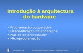 Arquitectura de Computadores – Introdução à arquitectura do hardware1José Delgado © 2009 Introdução à arquitectura do hardware Programação cooperativa.