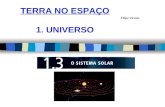 Filipa Vicente TERRA NO ESPAÇO 1. UNIVERSO. Filipa Vicente CFQ - 7ºB - 2011-2012 nOnO Sistema Solar é constituído pelo Sol (nossa estrela), oito planetas.