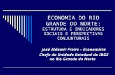 ECONOMIA DO RIO GRANDE DO NORTE: ESTRUTURA E INDICADORES SOCIAIS E PERSPECTIVAS CONJUNTURAIS José Aldemir Freire – Economista Chefe da Unidade Estadual.