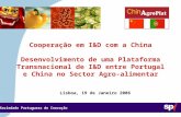 Sociedade Portuguesa de Inovação Lisboa, 19 de Janeiro 2006 3,5/3,5 CM Cooperação em I&D com a China Desenvolvimento de uma Plataforma Transnacional de.