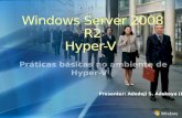 Presenter: Adedeji S. Adekoya (Dj). As soluções de gerenciamento das VMs. Hyper-V console. Power Shell : CMDlets System Center Virtual Machine Manager.