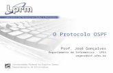 O Protocolo OSPF Prof. José Gonçalves Departamento de Informática – UFES zegonc@inf.ufes.br.