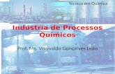 Técnico em Química Indústria de Processos Químicos Prof. Ms. Vonivaldo Gonçalves Leão.