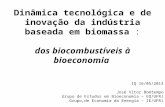 Dinâmica tecnológica e de inovação da indústria baseada em biomassa : dos biocombustíveis à bioeconomia J IQ 16/05/2013 José Vitor Bomtempo Grupo de Estudos.