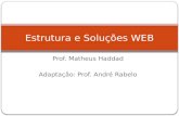 Prof. Matheus Haddad Adaptação: Prof. André Rabelo Estrutura e Soluções WEB.