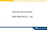 Comercial Gerdau RIO BRANCO - AC. Fachada – OPÇÃO 1 Frente da Loja – Estrutura de metal com pintura branca + 01 Testeira H1M4 de 20 x 1,1 m Cerca – 07.