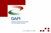 11 de Novembro de 2003. O GAPI-grupUNAVE resulta de uma iniciativa pública levada a cabo pelo Instituto Nacional da Propriedade Industrial em parceria.