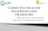 PROGRAMA E-TEC BRASIL INSTITUTO FEDERAL DO PIAUÍ.