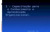 I - Capacitação para o Conhecimento e Aprendizado Organizacional. 16/9/2014Silvia Maria de Oliveira 1.