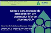 Estudo para redução de emissões em um queimador híbrido glicerina/GLP Aluno: Marcello Araújo Dantas (Mestrando – Ciência e Engenharia de Petróleo) Orientador: