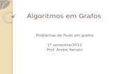 Algoritmos em Grafos Problemas de fluxo em grafos 1º semestre/2012 Prof. André Renato.