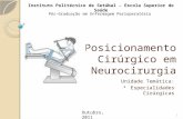 Posicionamento Cirúrgico em Neurocirurgia Unidade Temática:  Especialidades Cirúrgicas Instituto Politécnico de Setúbal – Escola Superior de Saúde Pós-Graduação.