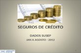 SEGUROS DE CRÉDITO DADOS SUSEP JAN A AGOSTO - 2012 1.