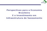 1 Perspectivas para a Economia Brasileira E o Investimento em Infraestrutura de Saneamento.