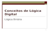 1 Conceitos de Lógica Digital Lógica Binária. Funções lógicas básicas  Um sistema lógico pode ser implementado utilizando-se funções lógicas básicas:
