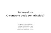 Tuberculose O controle pode ser atingido? Sidney Bombarda Comissão de Tuberculose - SBPT Divisão de Tuberculose - SES SP Divisão de Tuberculose - SES SP.
