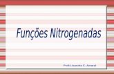 Prof:Lisandra C. Amaral. Dentro deste grupos podemos citar: AMINAS AMIDAS NITRILAS Os compostos nitrogenados, apresentam pelo menos um átomo de nitrogênio.