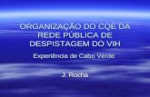 ORGANIZAÇÃO DO CQE DA REDE PÚBLICA DE DESPISTAGEM DO VIH Experiência de Cabo Verde J. Rocha.