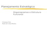 Planejamento Estratégico Organogramas e Estrutura Funcional Cristiano Fim Paulo de Lima Pereira.
