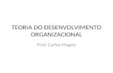 TEORIA DO DESENVOLVIMENTO ORGANIZACIONAL Prof. Carlos Magno.