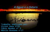 A água e o futuro Trabalho realizado por: Victor Danu nº25 Fábio Mendez nº 9 Márcio Brazuna nº17.