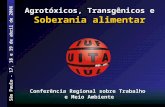 Agrotóxicos, Transgênicos e Soberania alimentar Conferência Regional sobre Trabalho e Meio Ambiente São Paulo - 17, 18 e 19 de abril de 2006.