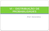 Prof. Herondino VI – DISTRIBUIÇÃO DE PROBABILIDADES.