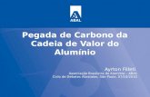 Pegada de Carbono da Cadeia de Valor do Alumínio Ayrton Filleti Associação Brasileira do Alumínio – ABAL Ciclo de Debates Abralatas, São Paulo, 07/10/2010.