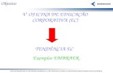 Objetivo V OFICINA DE EDUCAÇÃO CORPORATIVA (EC) TENDÊNCIA EC Exemplos EMBRAER.