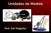 Unidades de Medida Prof. Jair Nogueira. Conceito São grandezas padronizadas utilizadas para expressar uma quantidade.