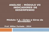 ANÁLISE – MÓDULO VII INDICADORES DE DESEMPENHO Módulo 7.1 - Ciclos e Giros de Atividades Prof. Wilter Furtado - 2014.