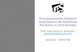 Processamento Paralelo Arquitetura de Sistemas Paralelos e Distribuídos Prof. João Paulo A. Almeida (jpalmeida@inf.ufes.br)jpalmeida@inf.ufes.br 2011/01.