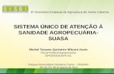 6º Seminário Estadual de Agricultura de Santa Catarina SISTEMA ÚNICO DE ATENÇÃO À SANIDADE AGROPECUÁRIA- SUASA Michel Tavares Quinteiro Milcent Assis Fiscal.