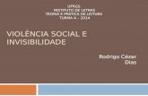 VIOLÊNCIA SOCIAL E INVISIBILIDADE Rodrigo Cézar Dias UFRGS INSTITUTO DE LETRAS TEORIA E PRÁTICA DE LEITURA TURMA A – 2014.