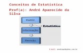 Conceitos de Estatística Prof(a): André Aparecido da Silva E-mail: anndrepr@yahoo.com.br.