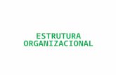 ESTRUTURA ORGANIZACIONAL ESTRUTURA É o arranjo dos elementos constitutivos de uma organização, ou seja, é a forma mediante a qual estão integrados e.