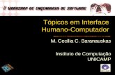 Tópicos em Interface Humano-Computador M. Cecilia C. Baranauskas Instituto de Computação UNICAMP.