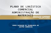 CURSO SUPERIOR DE TECNOLOGIA EM GESTÃO COMERCIAL PLANO DE LOGÍSTICA COMERCIAL ADMINISTRAÇÃO DE MATERIAIS.