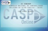 Www.casponline.com.br  II SINCASP SIMPÓSIO NACIONAL DE CONTABILIDADE APLICADA AO SETOR PÚBLICO – GOIÁS COM DIOGO DUARTE.